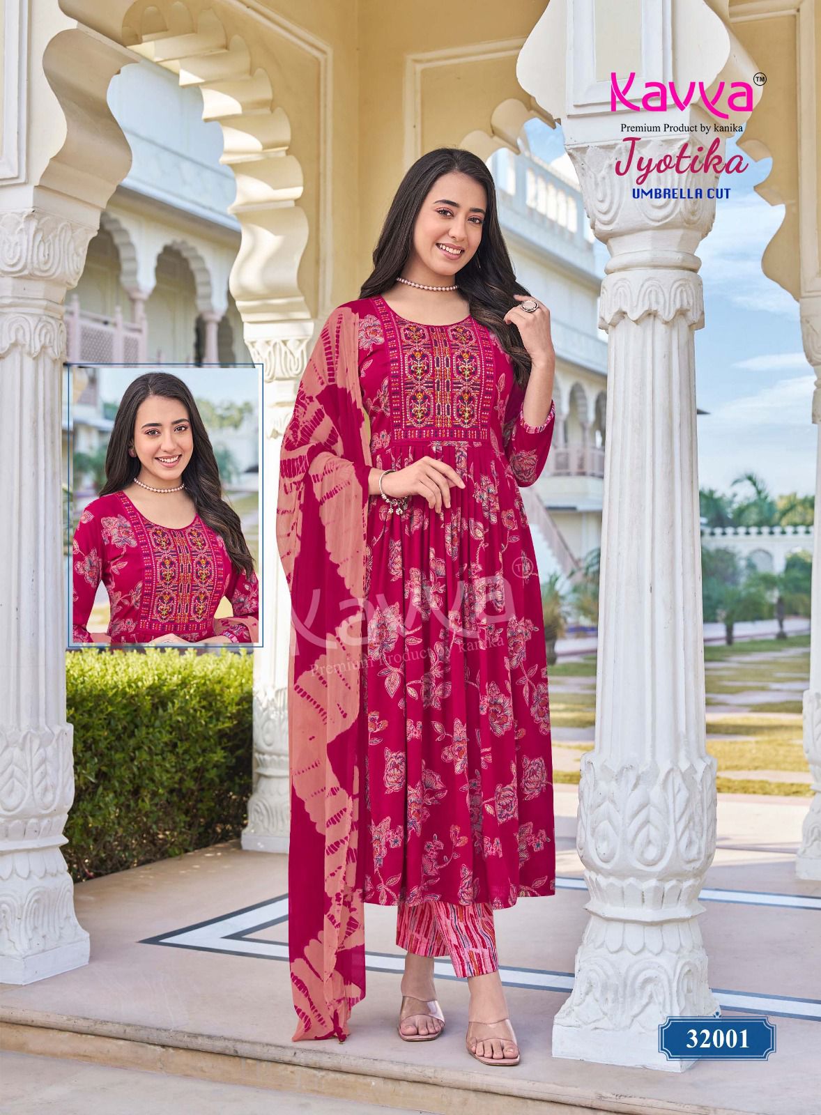 Kaviya Kurti Magenta