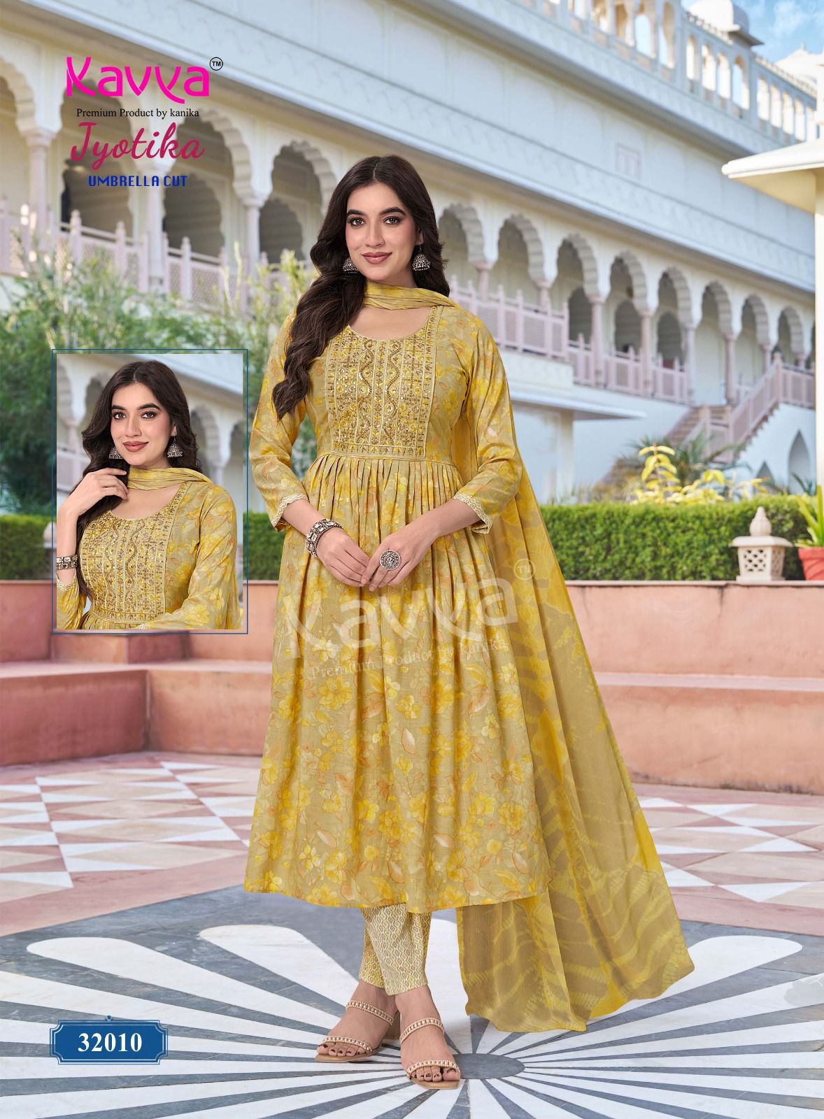 Kaviya Kurti Mustard Yellow